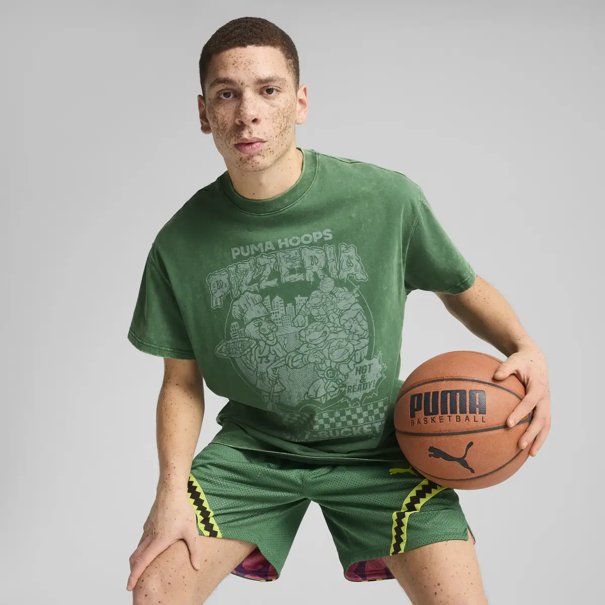 Puma Hoops x TMNT Tee I Beyaz Erkek T-Shirt & Polo