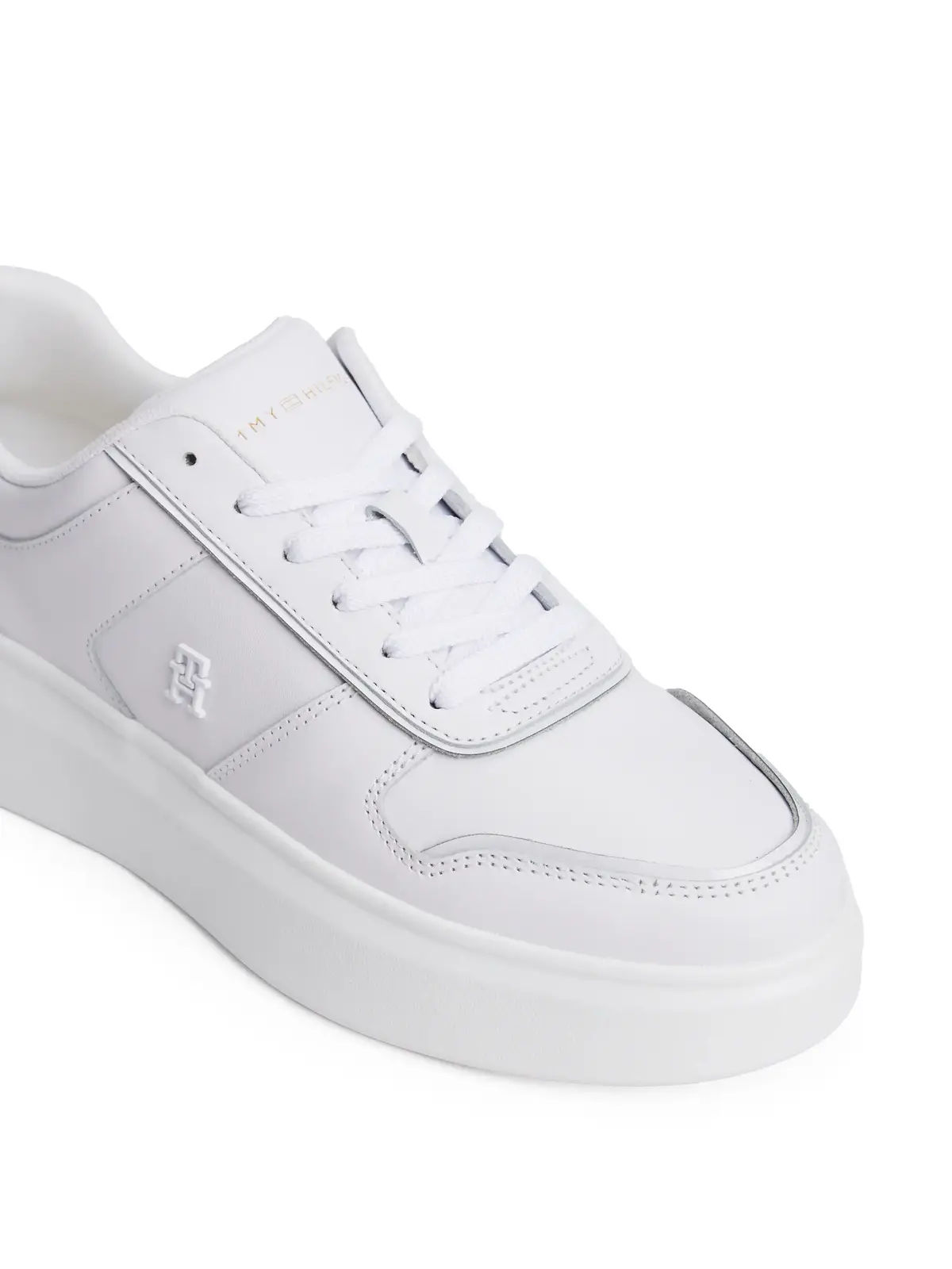 Tommy Hilfiger PATENT PLATFORM SNEAKER Beyaz Kadın Günlük Spor Ayakkabı