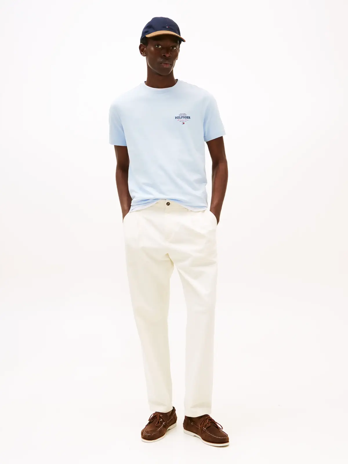 Tommy Hilfiger MONOTYPE ALL AMERICA, C1O Mavi Erkek T-Shirt & Polo