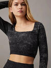 Calvin Klein WO - L/S T-SHIRT, BAE Siyah Kadın T-Shirt