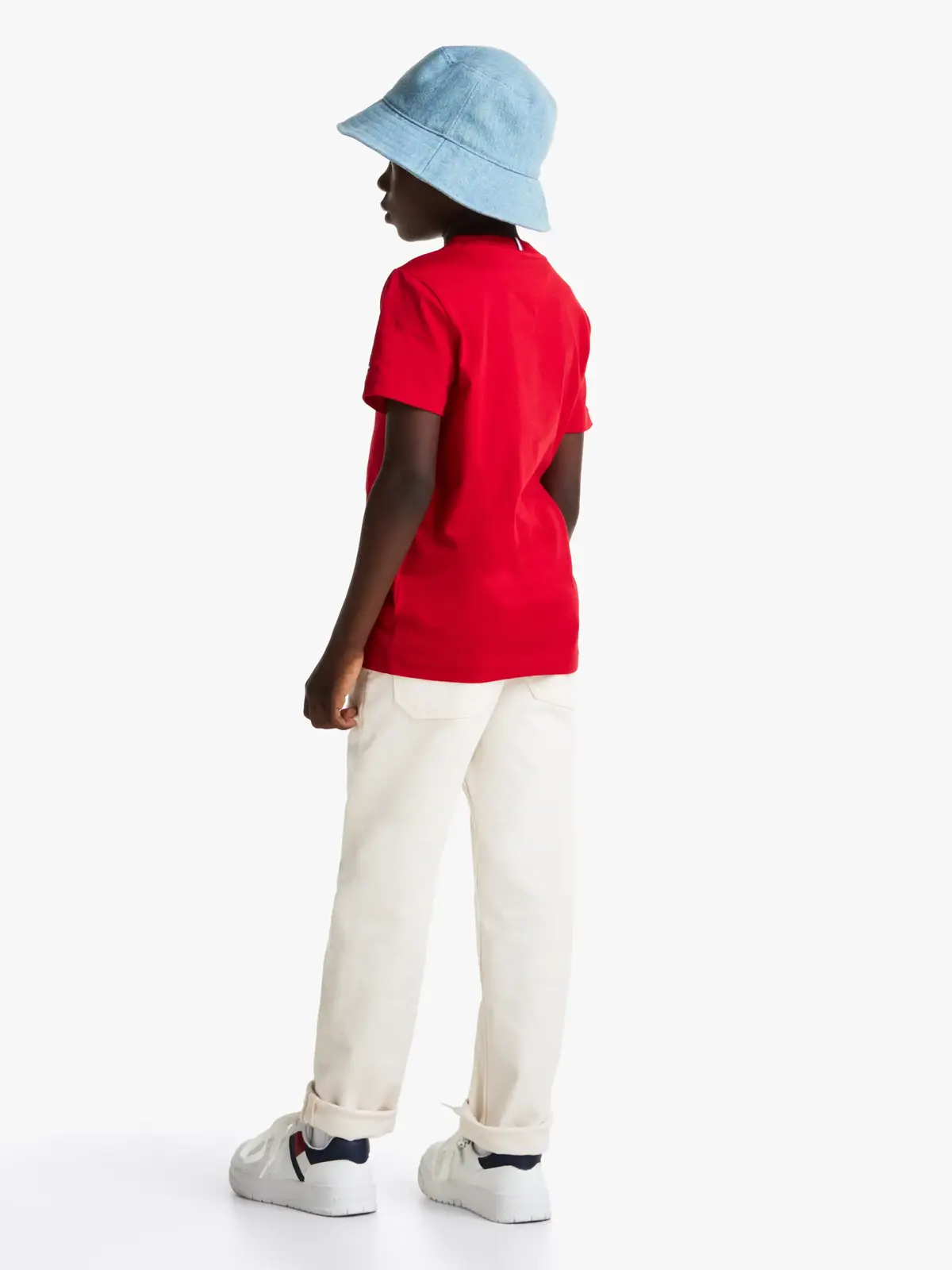 Tommy Hilfiger MONOTYPE 1985 REG TE, XLD Kırmızı Erkek T-Shirt & Polo