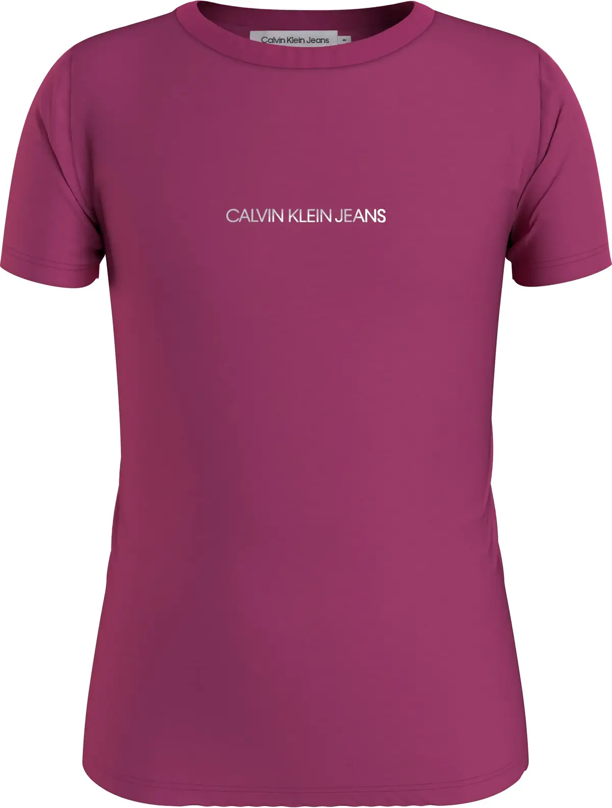 Calvin Klein METALLIC CHEST LOGO Kadın Pembe T-Shirt