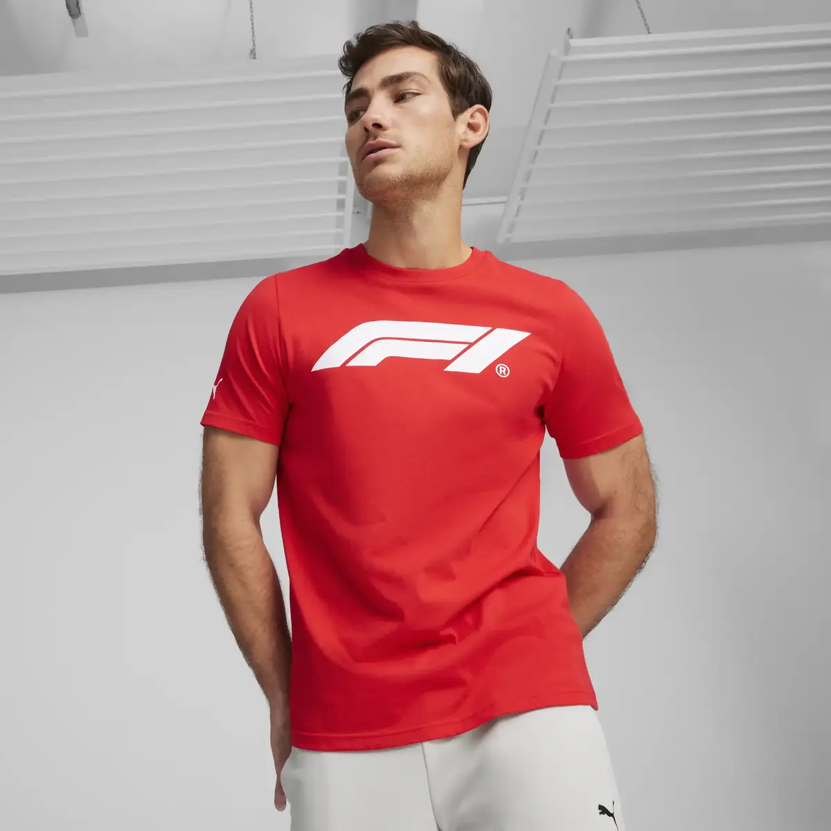 Puma F1 ESS Logo Tee Kırmızı Erkek T-Shirt
