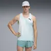 PUMA M LIGHTSPEED ULTRAWEAVE GRAPHIC SINGLET Yeşil Erkek T-Shirt & Polo