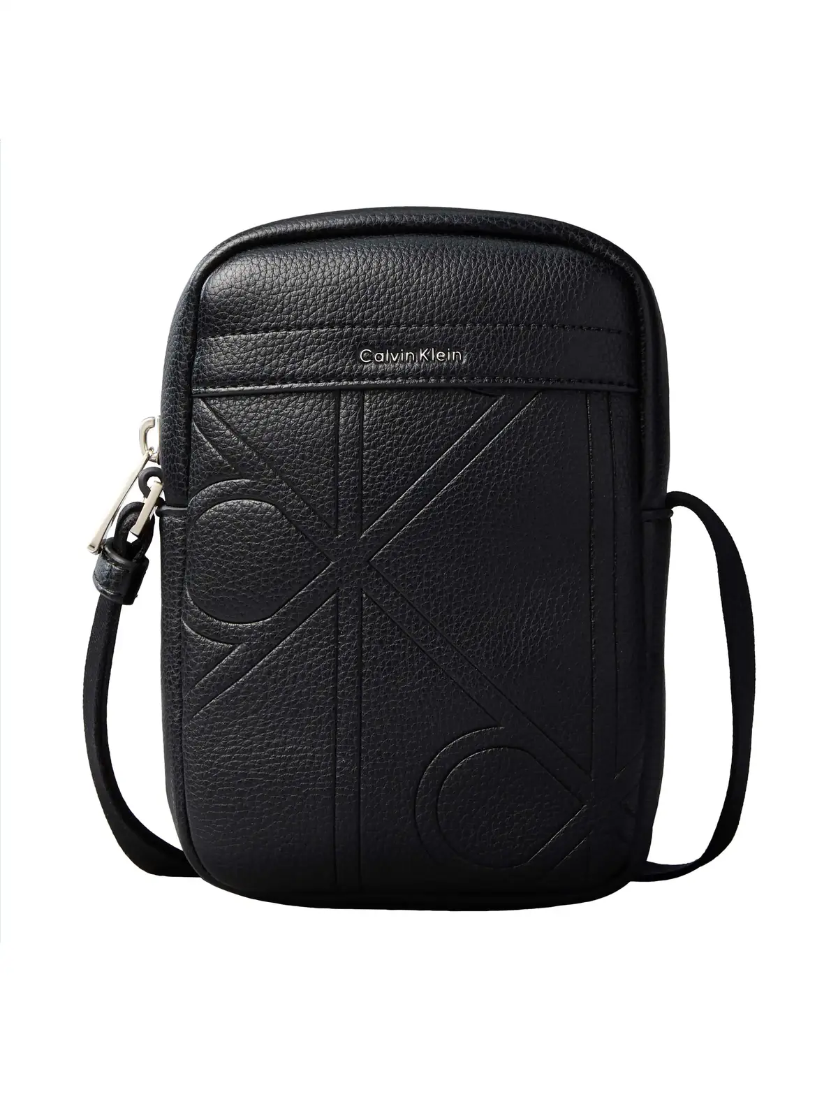 Calvin Klein EMBLEM AOP EMBOSS Siyah Erkek Çapraz Çanta