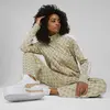 Puma T7 Aop Track Jacket Bej Kadın Fermuarlı Sweatshirt