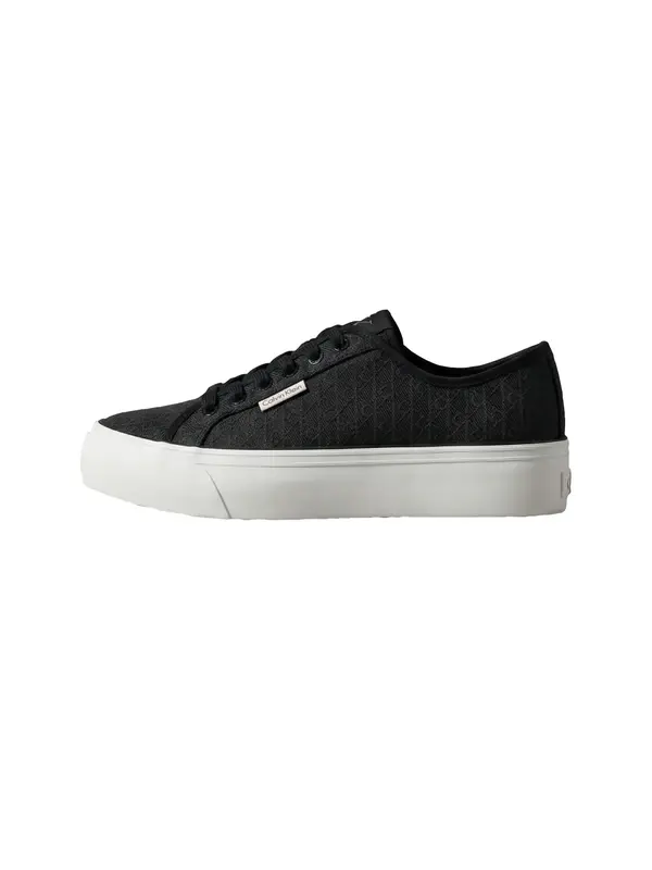 Calvin Klein VULC FLATF LACEUP JA, BEH Siyah Kadın Spor Ayakkabı