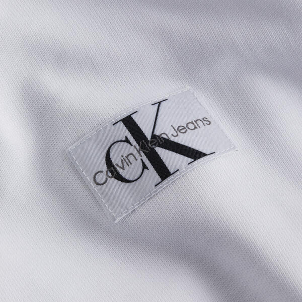 Calvin Klein WOVEN LABEL HOODIE Kadın Beyaz Hoodie