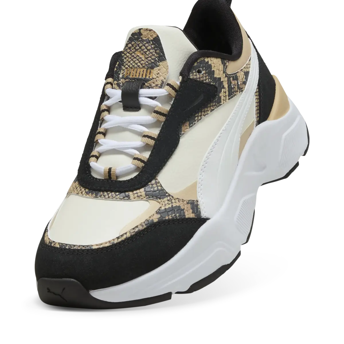 Puma Cassia Snake Chic Siyah Kadın Spor Ayakkabı