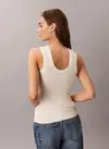 Calvin Klein A- Modal Rib Tank (essential) Bej Kadın Tişört