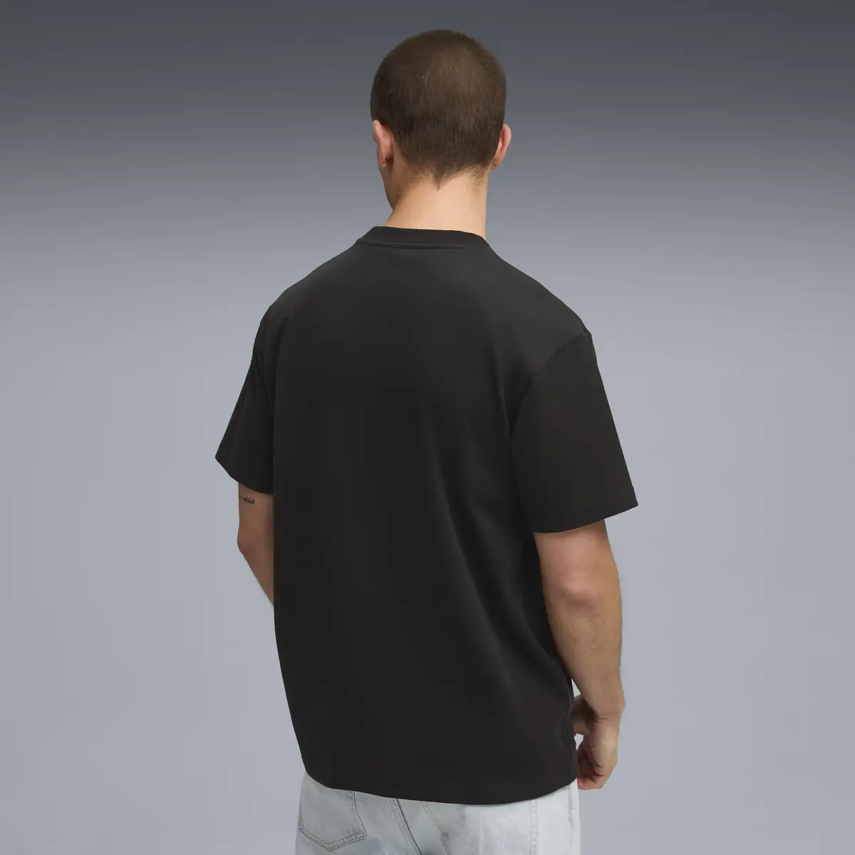 Puma ACM FtblStatement Tee/Jersey Siyah Erkek T-Shirt