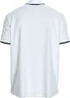 Calvin Klein STRETCH PIQUE TIPPIN, YAF Beyaz Erkek T-Shirt & Polo