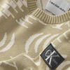 Calvin Klein GLITCHED MONOGRAM A Erkek Bej Kazak