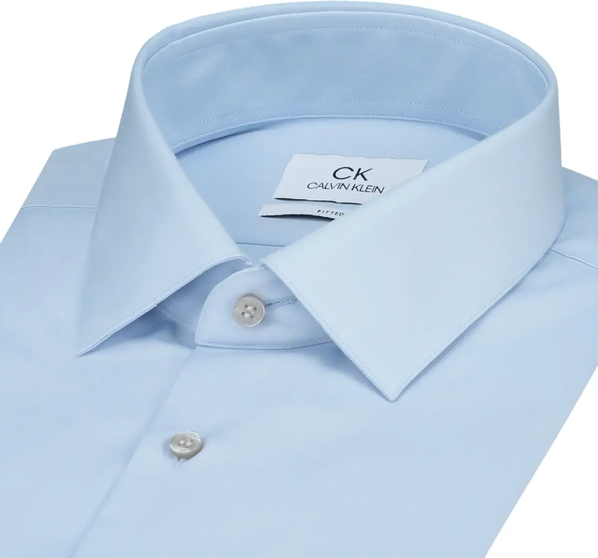 Calvin Klein POPLIN EASY IRON FIT Erkek Mavi Gömlek