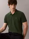 Calvin Klein SS MONOGRAM PIQUE PO, LLG Yeşil Erkek Polo T-Shirt
