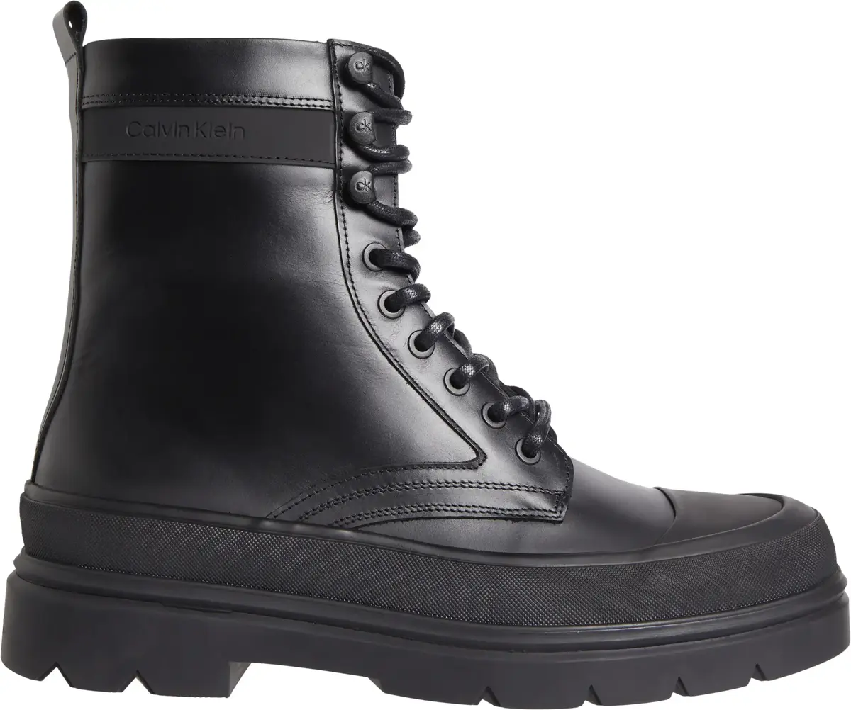 Calvin Klein LACE UP BOOT HIGH Erkek Siyah Bot