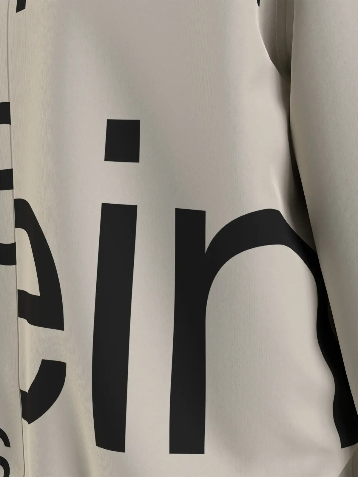 Calvin Klein BOLD DISRUPTED LOGO Erkek Krem Sweatshirt