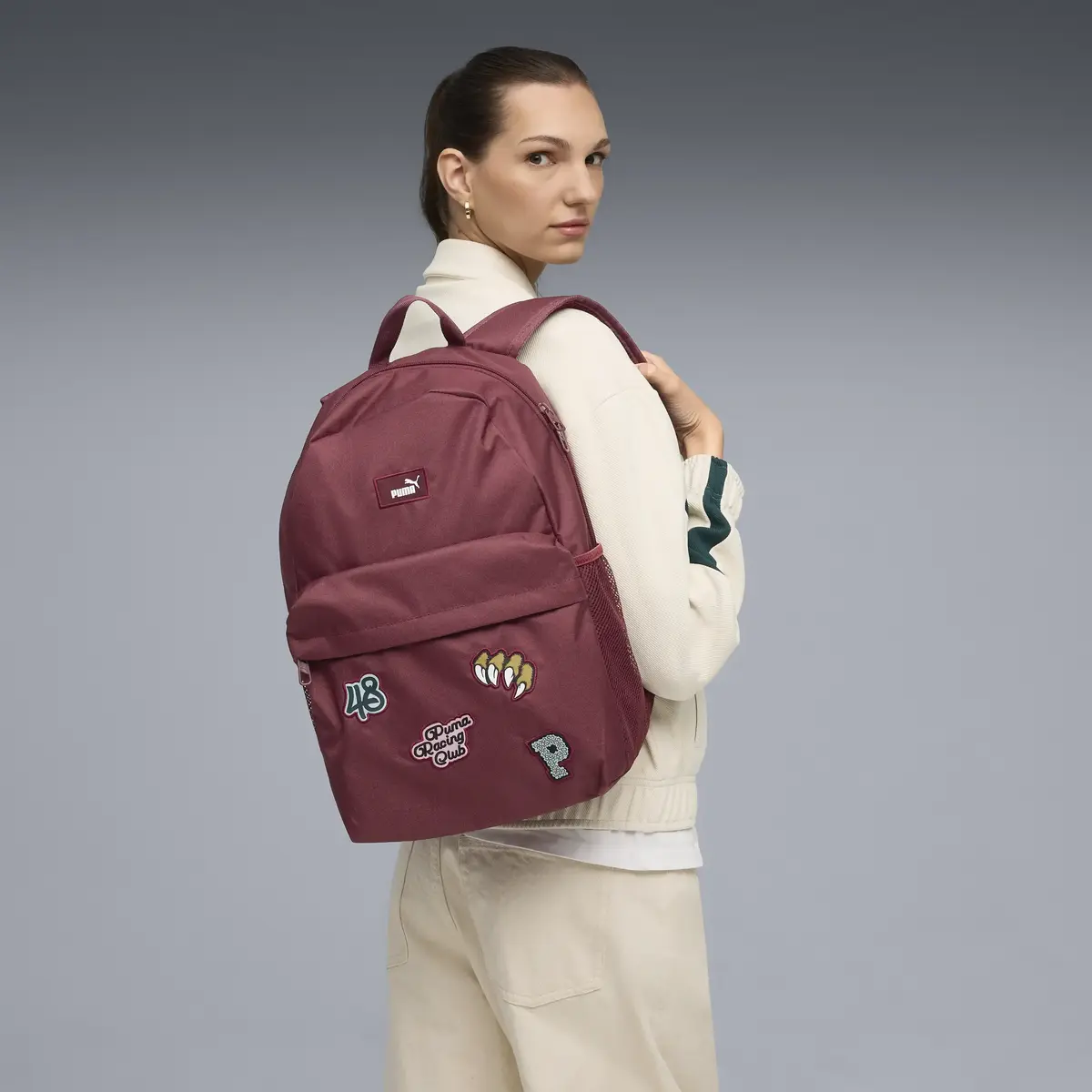 PUMA PHASE PATCH Backpack Bordo Unisex Sırt Çantası