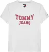Tommy Hilfiger TJW REG VARSITY TEE, YBL Beyaz Kadın T-Shirt & Polo