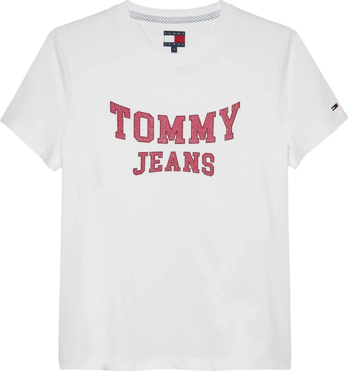 Tommy Hilfiger TJW REG VARSITY TEE, YBL Beyaz Kadın T-Shirt & Polo