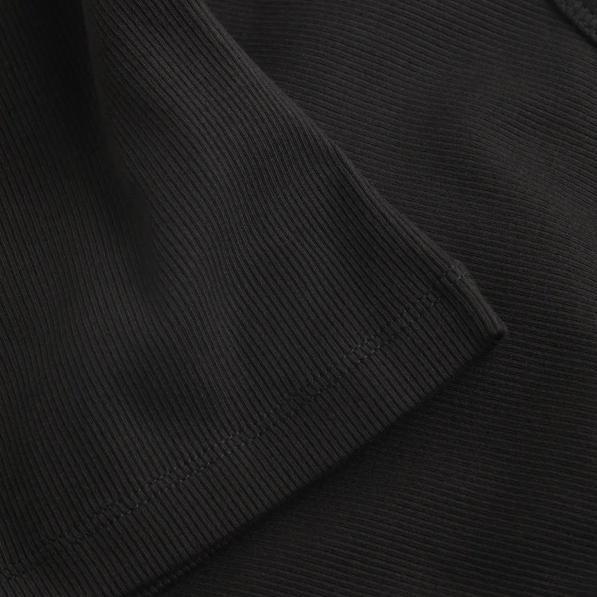 Calvin Klein WOVEN LABEL RIB TANK, BEH Siyah Kadın T-Shirt & Polo