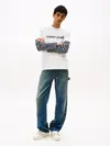 Tommy Hilfiger TJM REG BADGE PLAY T, YBL Beyaz Erkek T-Shirt
