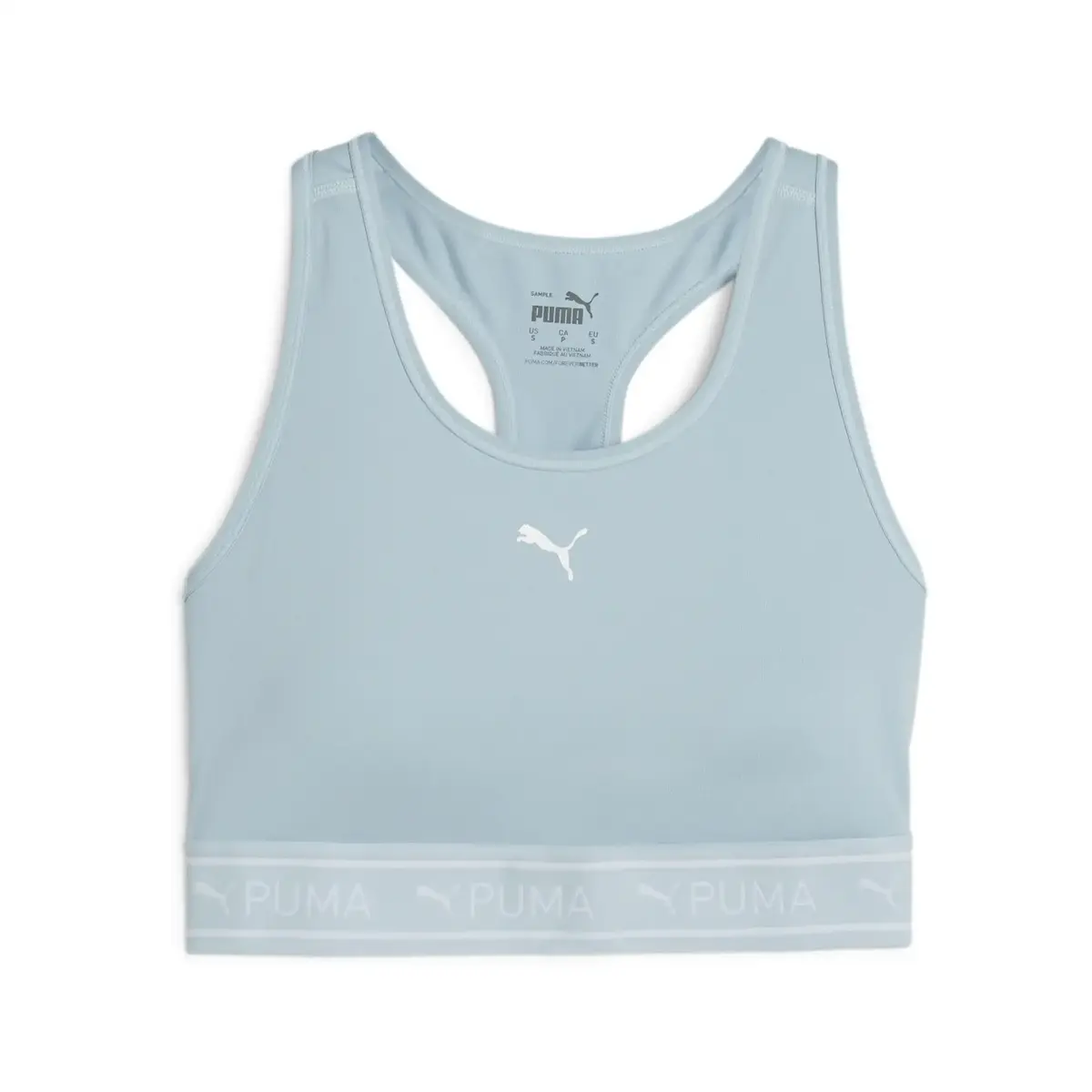 Puma 4KEEPS ELASTIC BRA - P Açık Mavi Kadın Spor Sütyeni/Bra