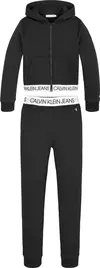 Calvin Klein LOGO TAPE ZIP THROUG Kadın Siyah Sweatshirt