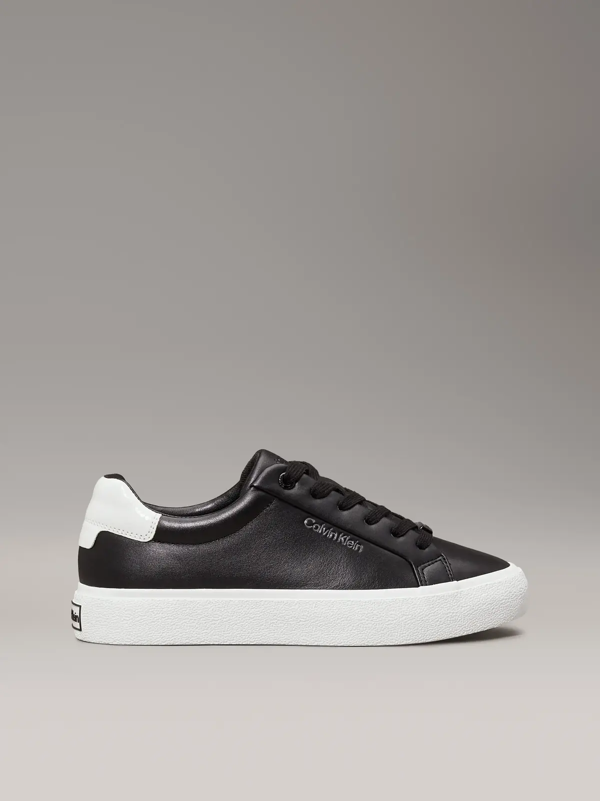 Calvin Klein VULC LACE UP TEXTURE, 0GS Siyah Kadın Spor Ayakkabı & Sneaker