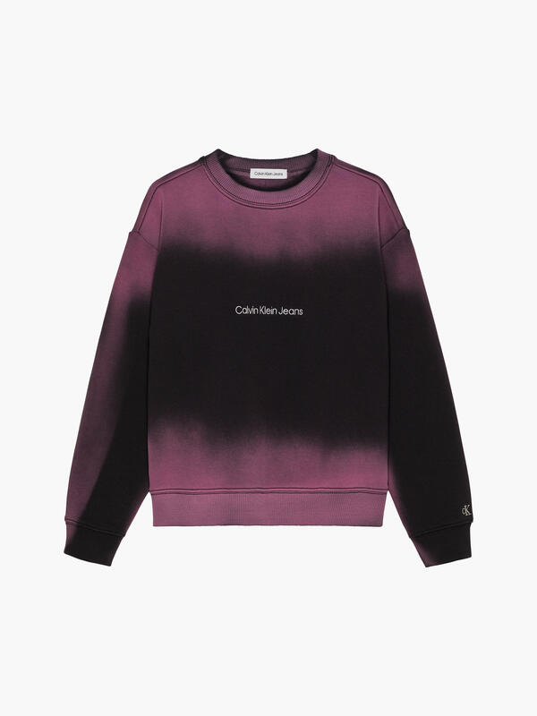 Calvin Klein HYPER REAL SPRAY CRE Erkek Siyah Sweatshirt