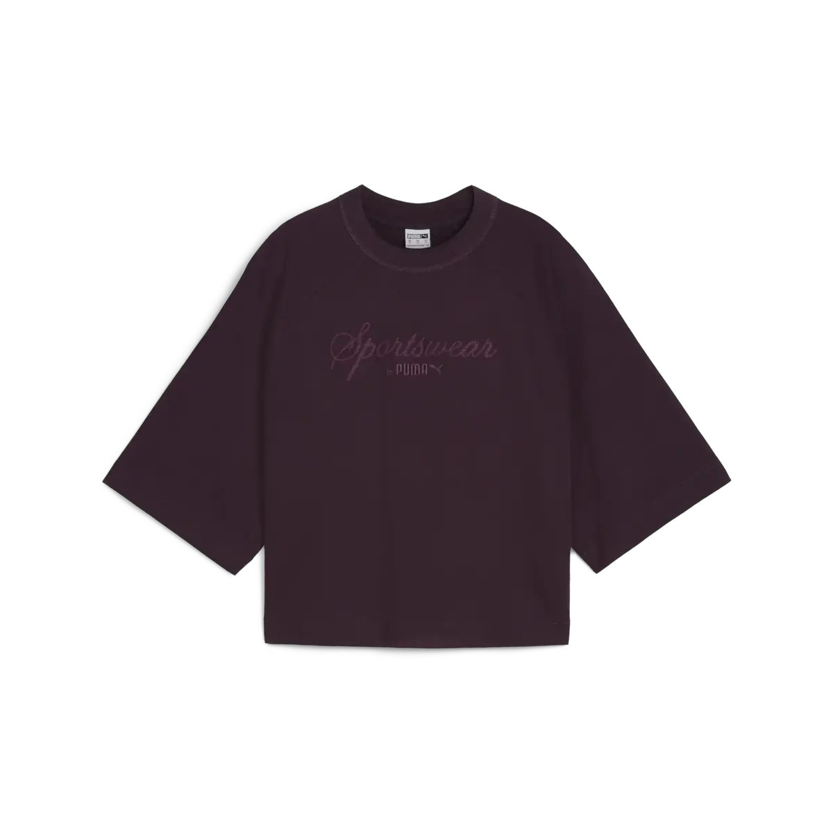 Puma CLASSICS + Oversized Tee Mor Kadın T-Shirt