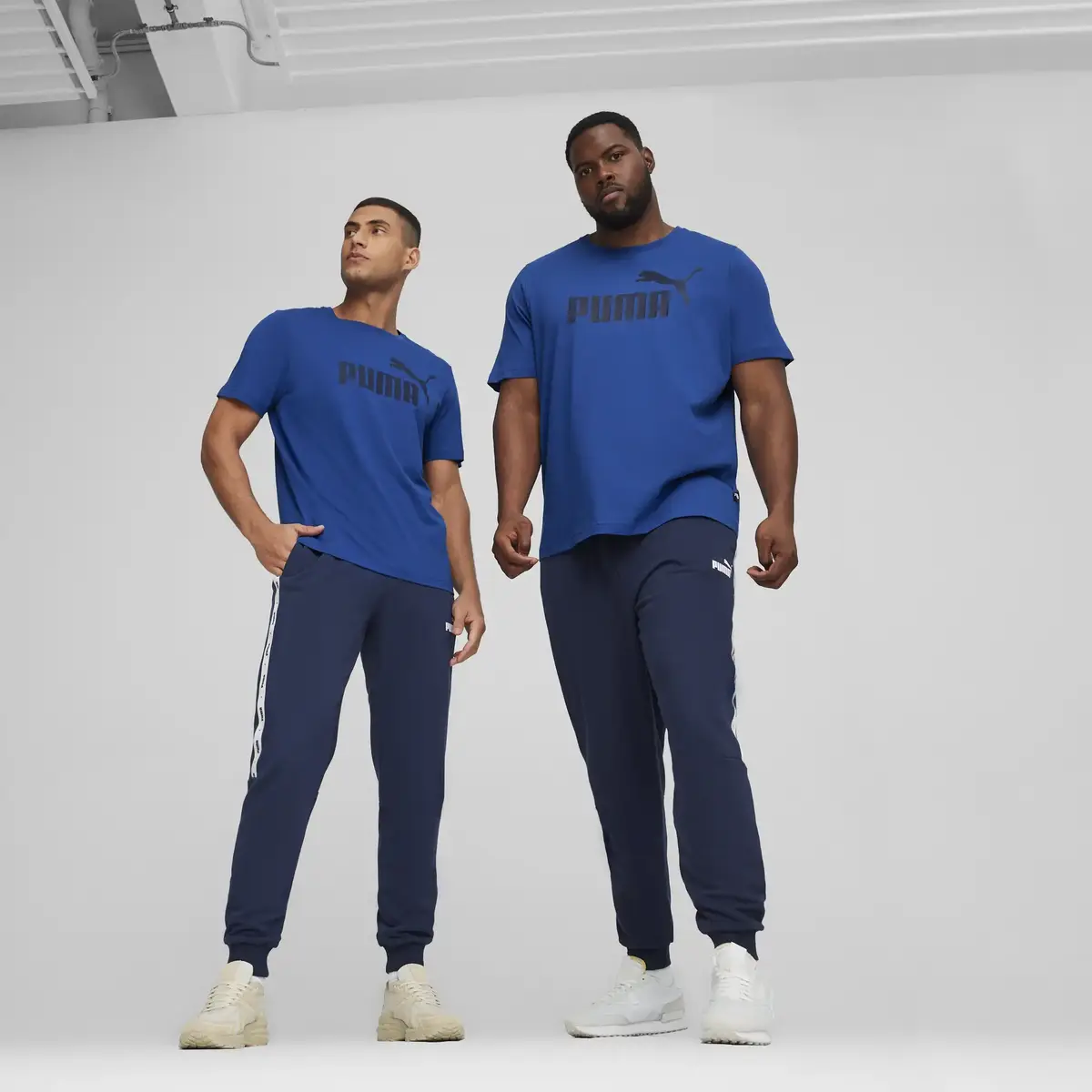 Puma ESS Logo Tee Mavi Erkek T-Shirt