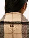WOOL CHECK BELTED RL, 0M7