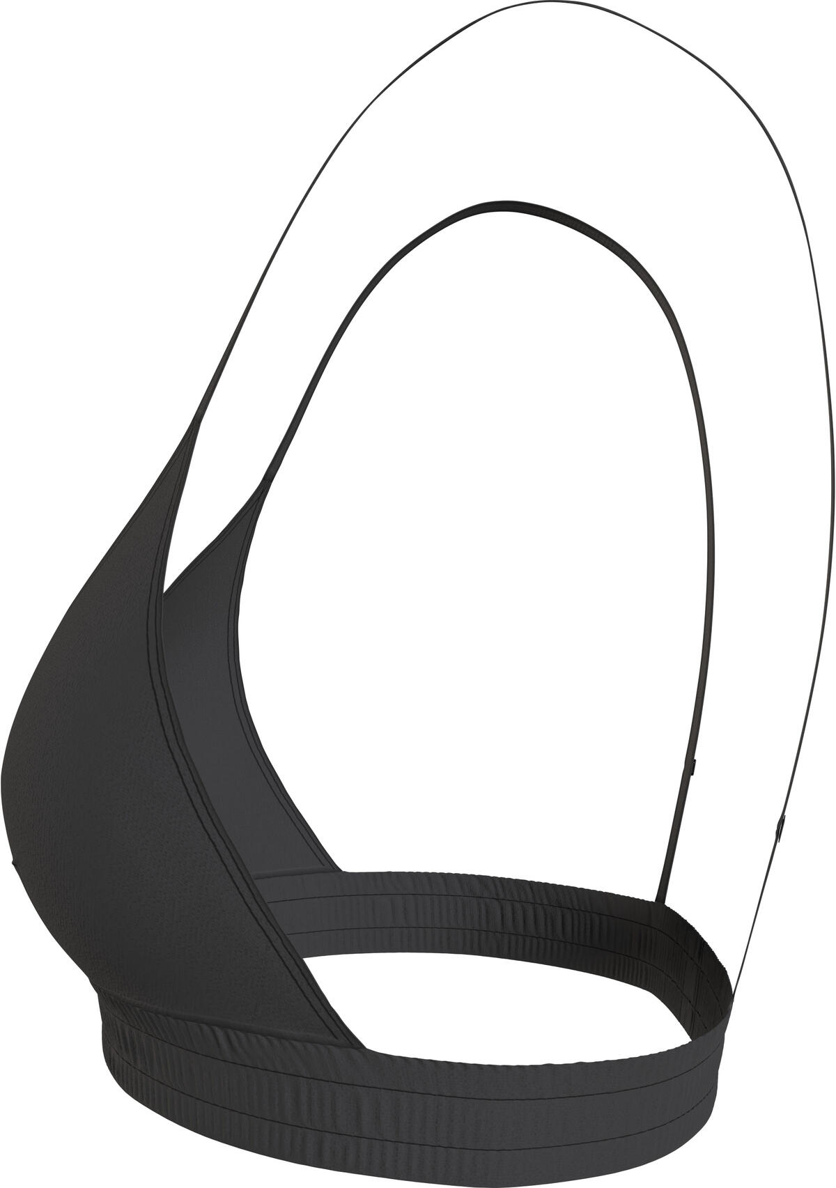 Calvin Klein FIXED TRIANGLE-RP Kadın Siyah Bikini Üstü
