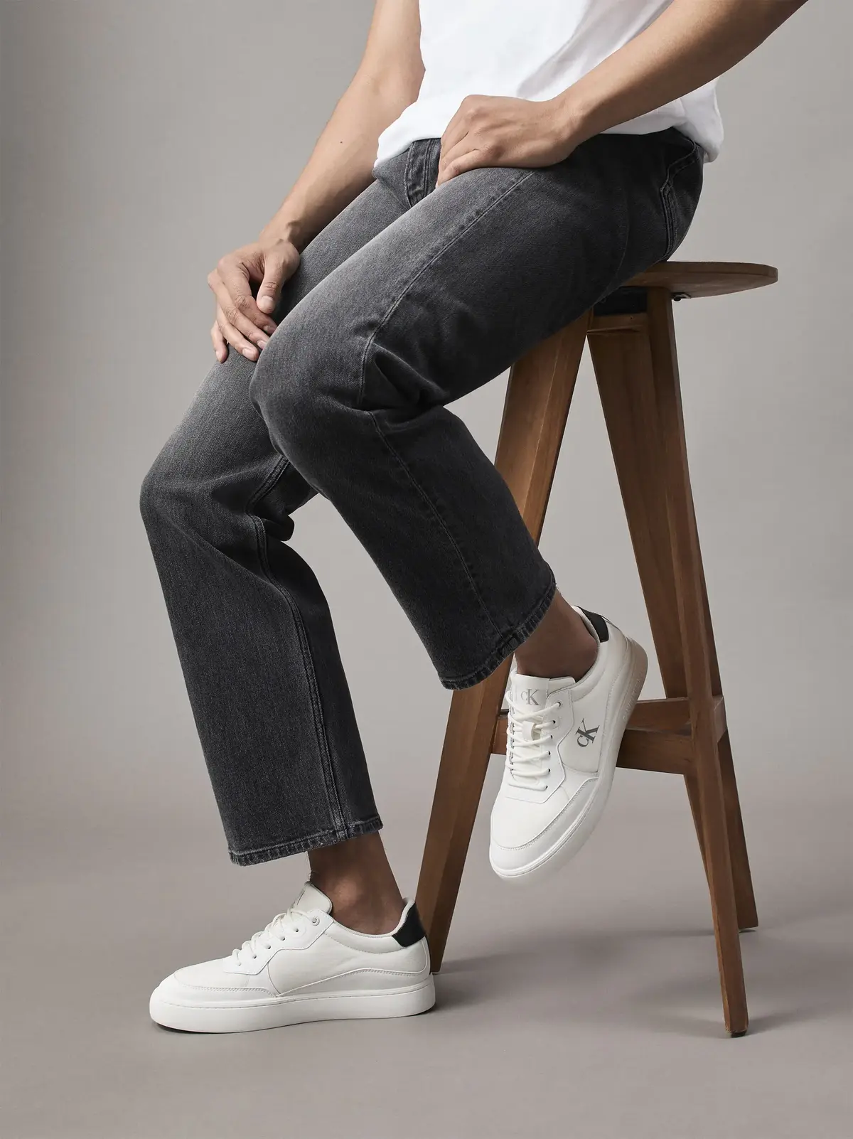 Calvin Klein CLASSIC CUPSOLE TECH, 01W Beyaz Erkek Spor Ayakkabı & Sneaker