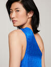 Tommy Hilfiger FESTIVE AMD JACQUARD Kadın Mavi Elbise