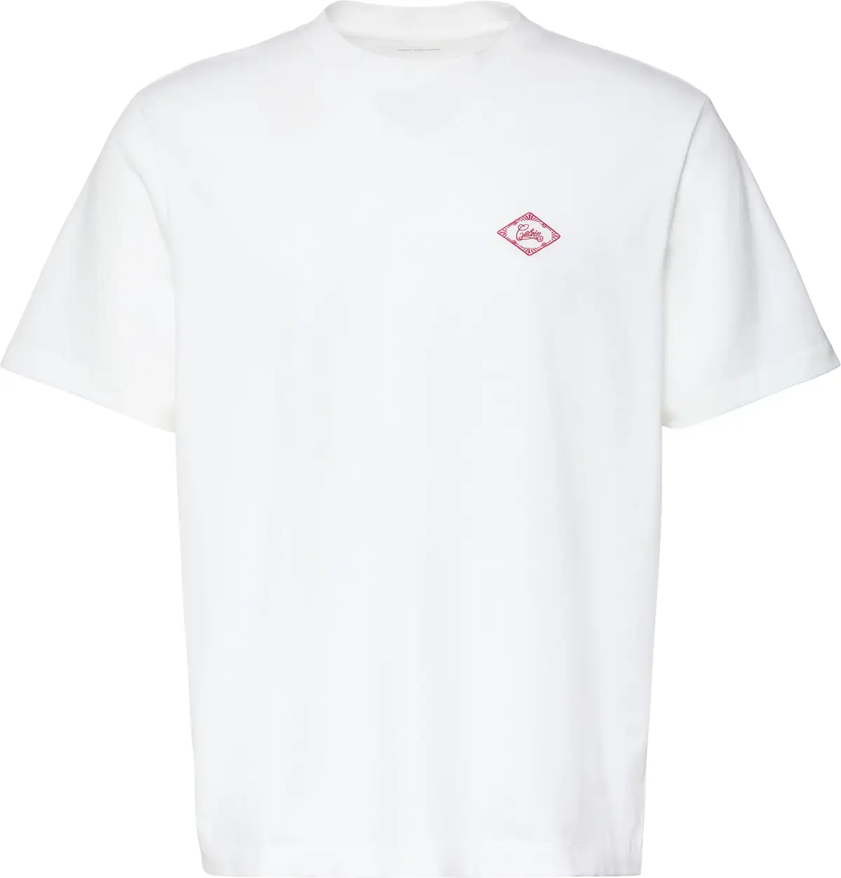 Calvin Klein SS 20S CALVIN MATCHBOX GRAPHIC T Erkek Beyaz T-Shirt
