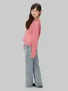 Calvin Klein MONOLOGO CN SWEATER, VAZ Pembe Kız Çocuk Sweatshirt