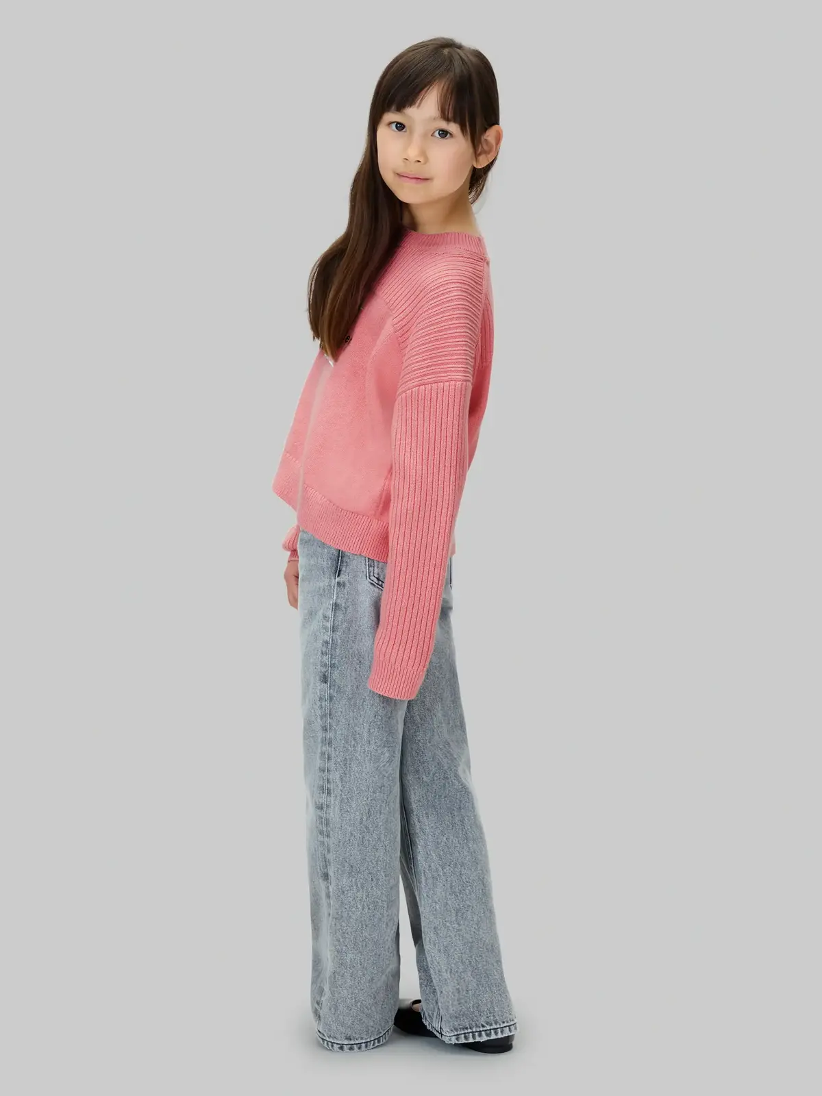 Calvin Klein MONOLOGO CN SWEATER, VAZ Pembe Kız Çocuk Sweatshirt