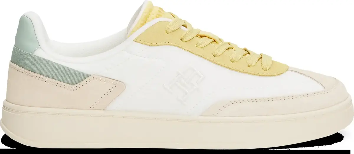 Tommy Hilfiger TH HERITAGE SNEAKER, ACJ Krem Kadın Spor Ayakkabı & Sneaker