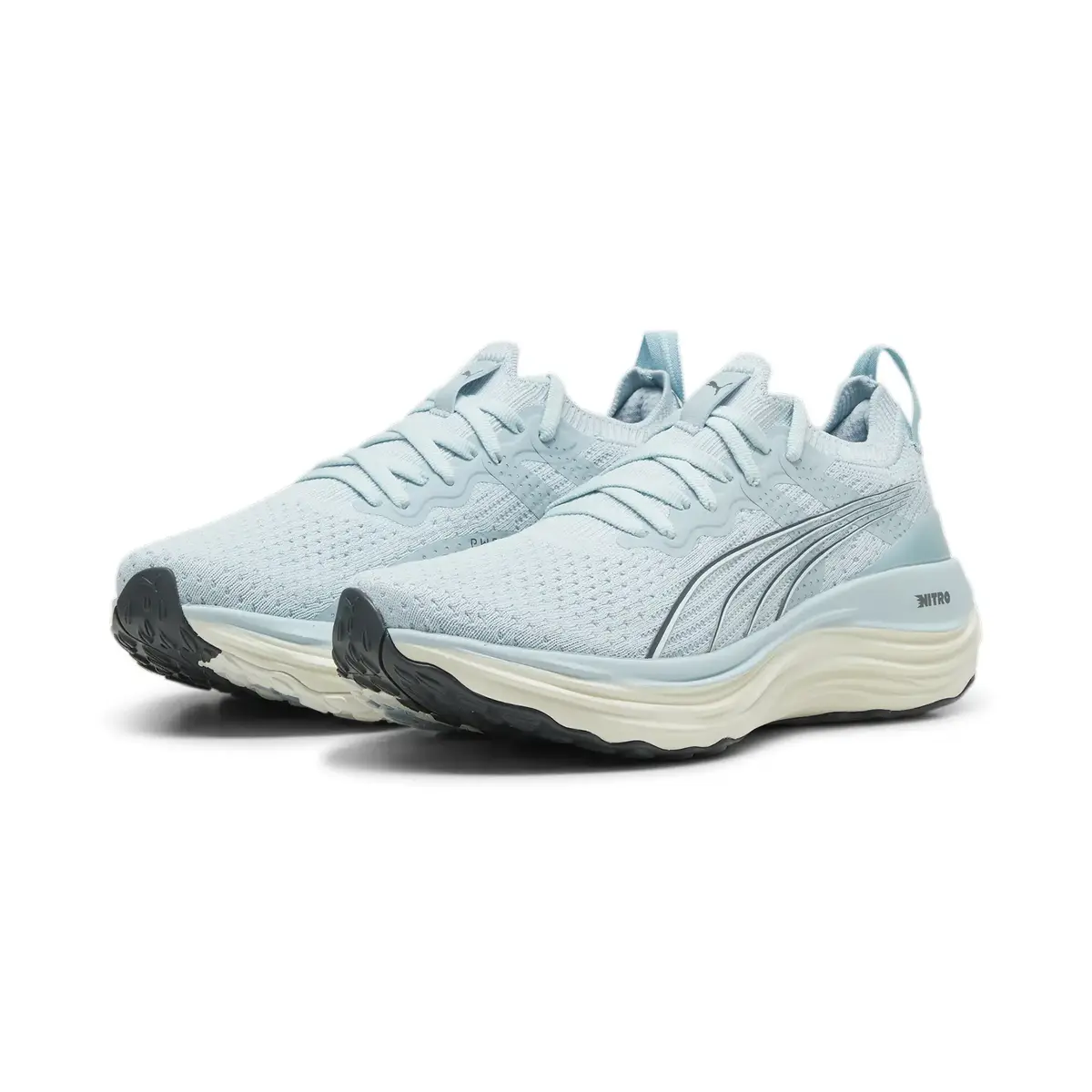 Puma ForeverRun Nitro Knit Wns Açık Mavi Kadın Yürüyüş ve Koşu Ayakkabısı