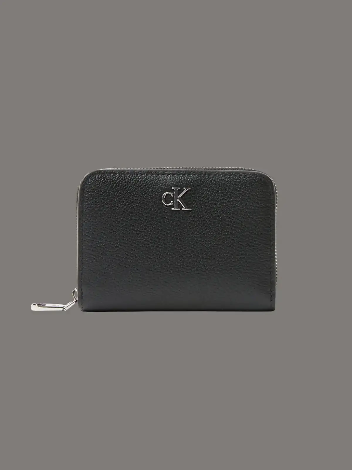 Calvin Klein MINIMAL MONOGRM LTHR MED FLAP ZI Siyah Kadın Cüzdan