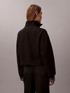 Calvin Klein 1/4 ZIP SWEATER WITH, UB1 Siyah Kadın Sweatshirt