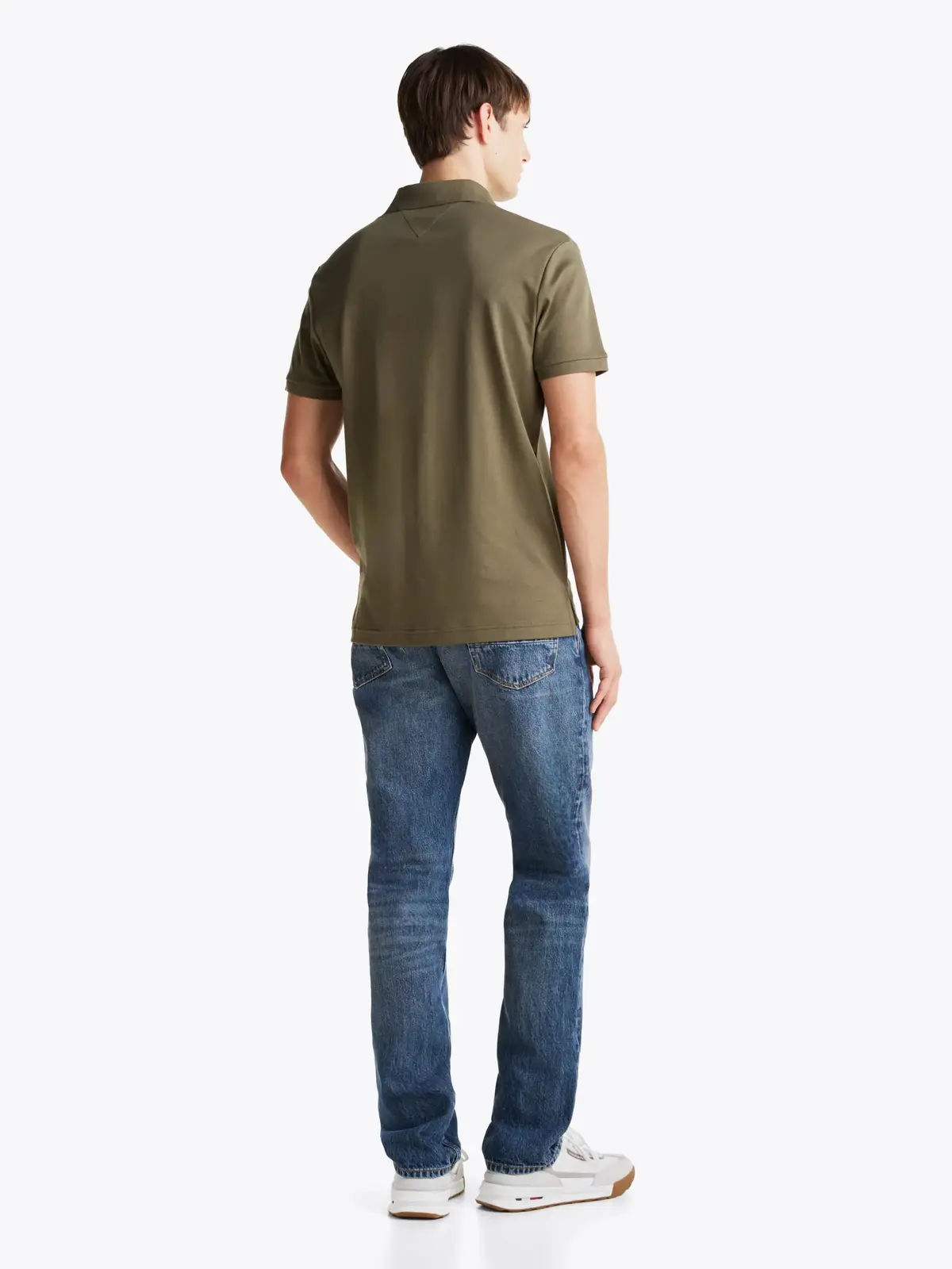 Tommy Hilfiger LIQUID COTTON REG SE, RBN Yeşil Erkek T-Shirt & Polo