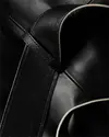 Calvin Klein CONTRAST LEATHER TRE Kadın Siyah Trençkot