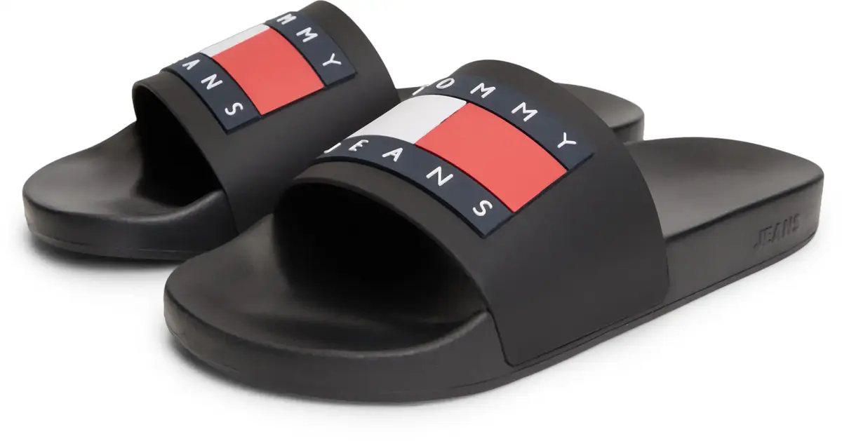 Tommy Hilfiger TOMMY JEANS POOL SLI, BDS Siyah Erkek Terlik