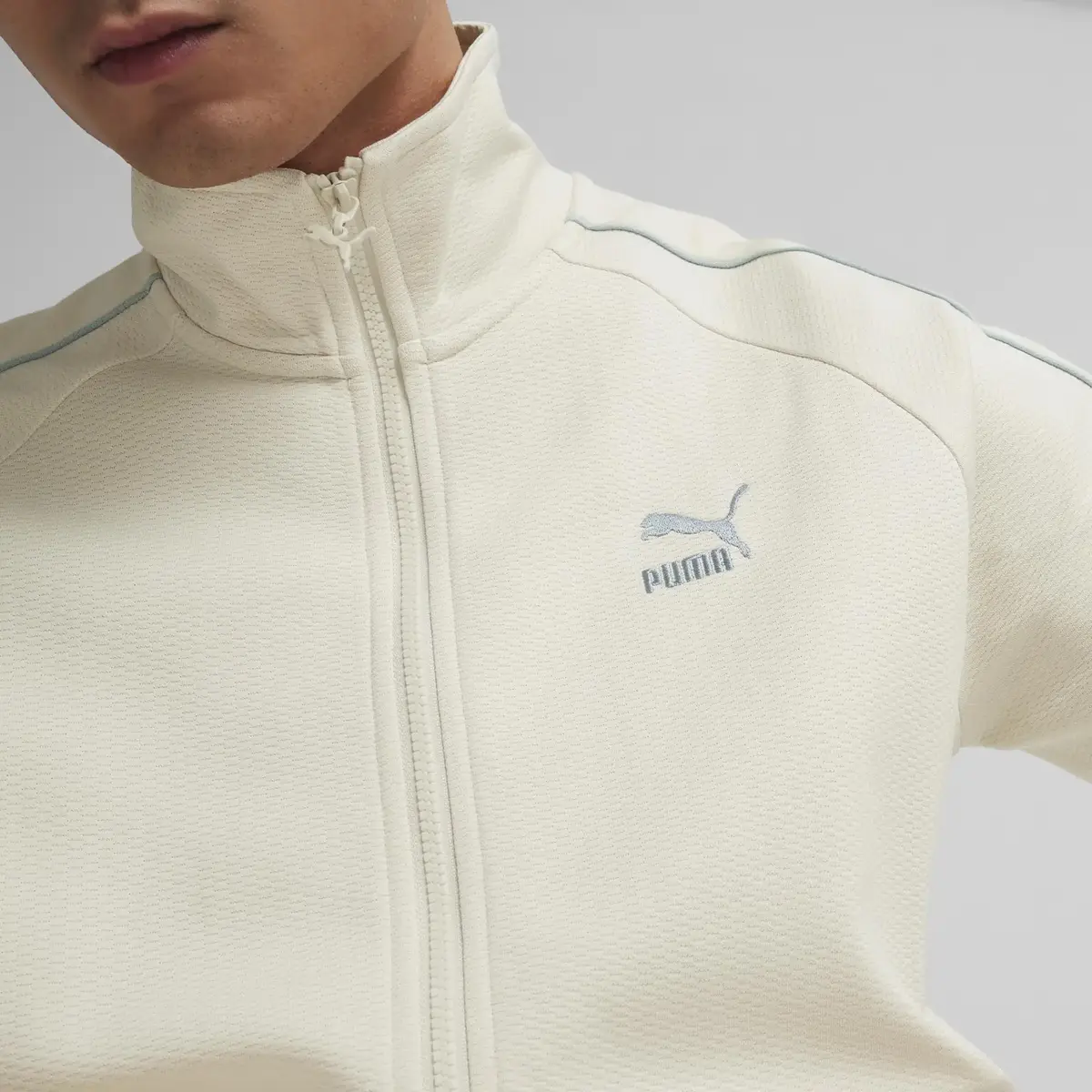 PUMA T7 Track Jacket Krem Erkek Ceket