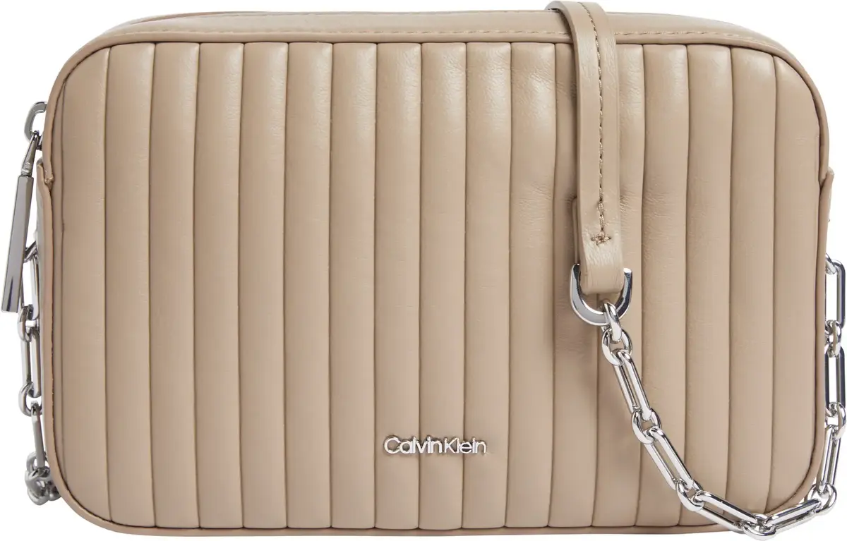 Calvin Klein MINI LINE QUILT CAME, PAI Bej Kadın Çanta