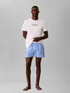 Calvin Klein S/S CREW POPLIN BOXER Mavi Erkek Pijama Takımı