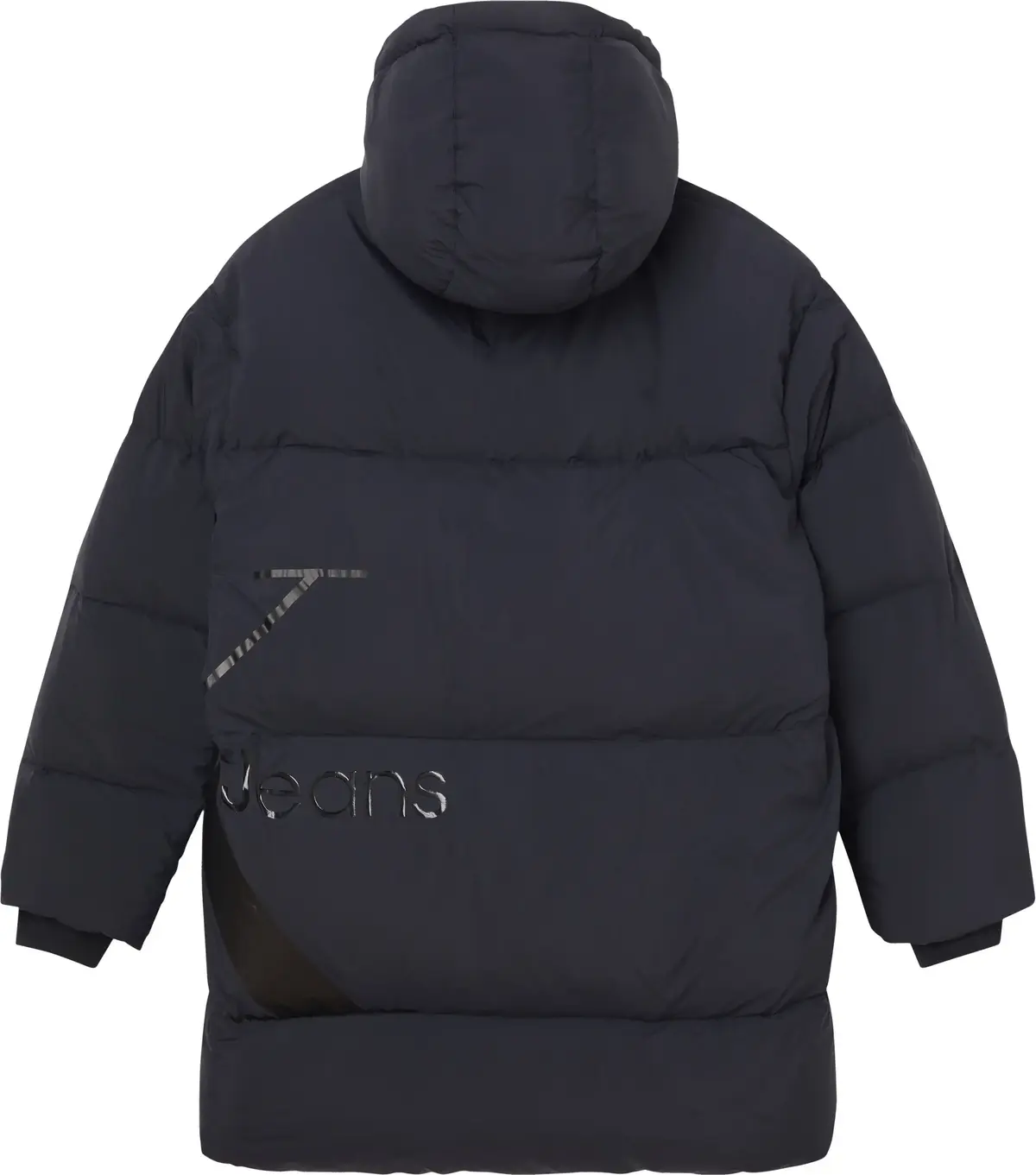 Calvin Klein SIDE MONOLOGO COCOON Kadın Siyah Şişme Mont
